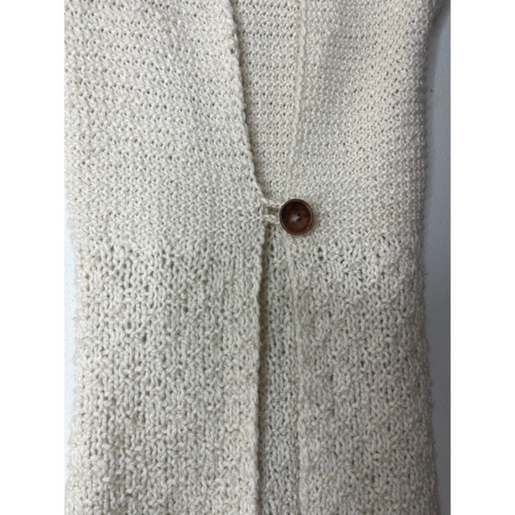 Free People Cream Long Wool Sleeveless Sweater - Picture 2 of 7